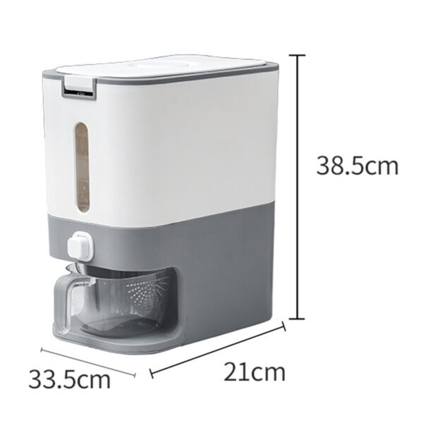 Kitchen Intelligent Metering 12kg Automatic Rice Bucket - Image 7